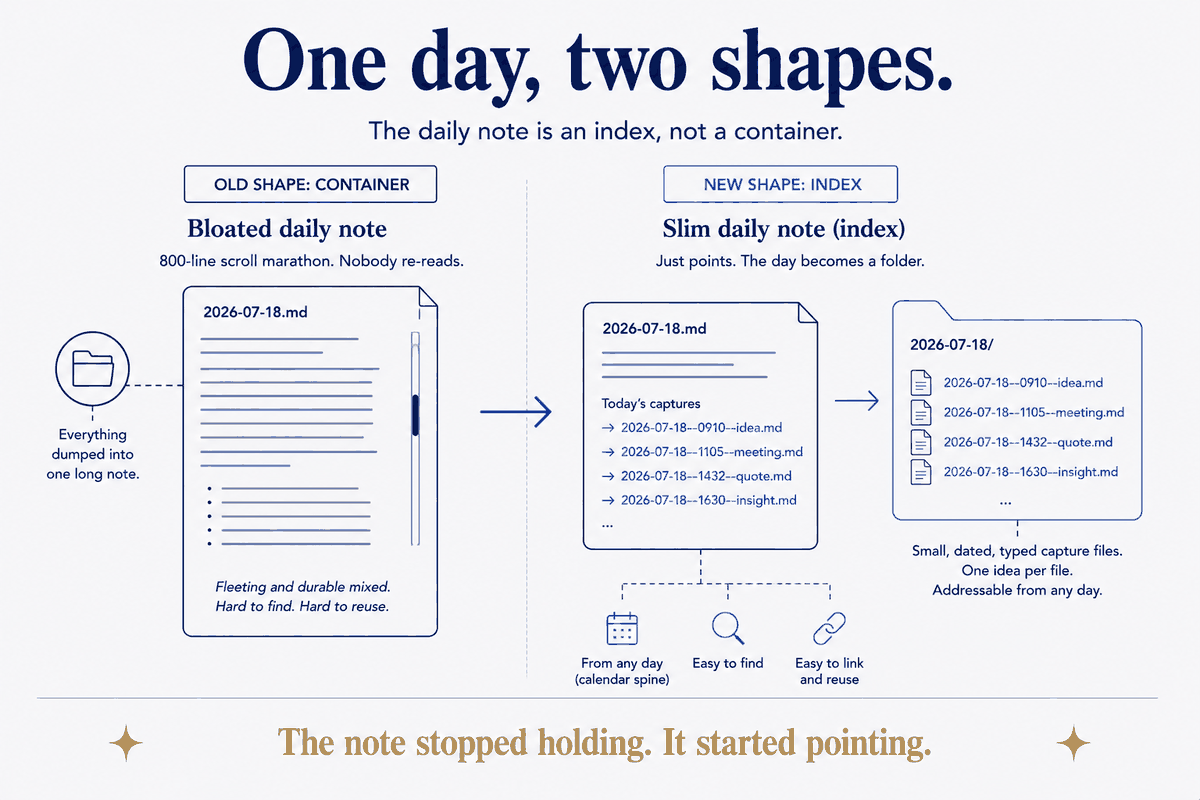 Day-Folders as the Atomic Capture Unit