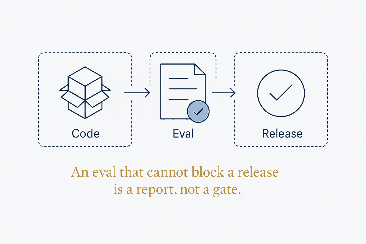 Evals Are the Release Gate
