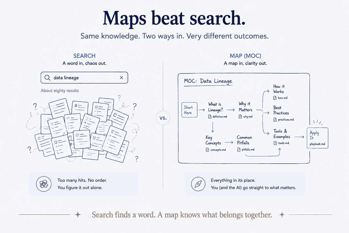 Maps Beat Search (For You — and for the AI)