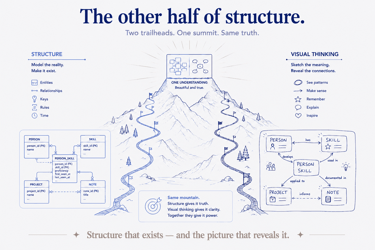 The Other Half of Structure: Where Visual Thinking Meets the Data Model